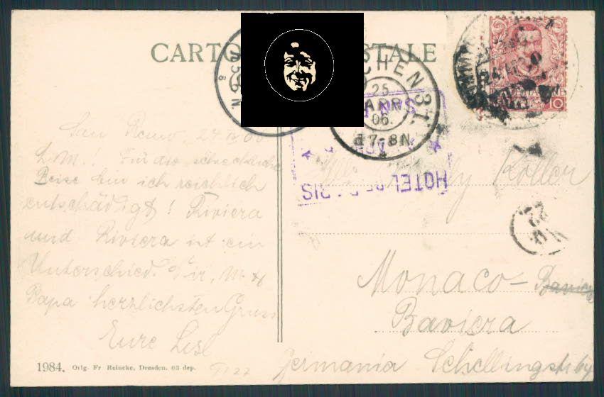 Imperia San Remo cartolina RB0130 – retro