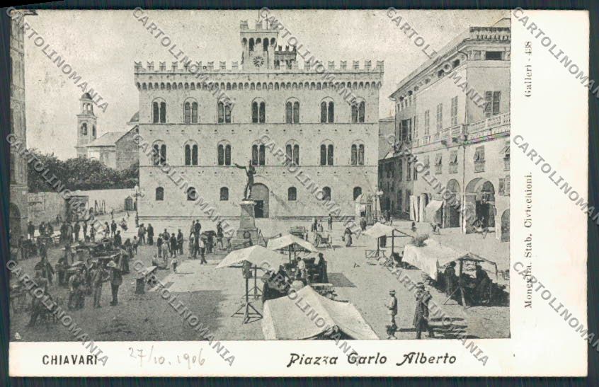 Genova Chiavari Mercato cartolina RB0160 – fronte