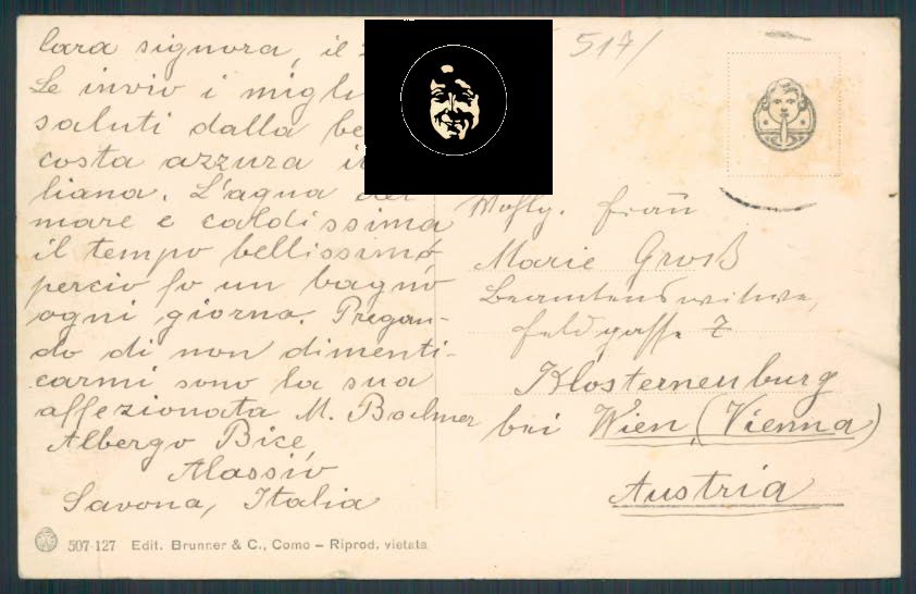 Savona Alassio cartolina RB0190 – retro