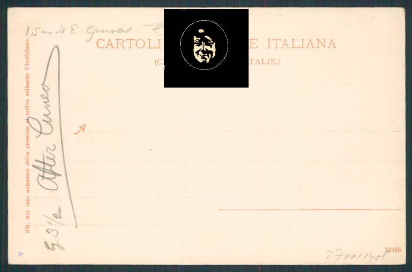 Genova Torriglia cartolina RB0274 – retro