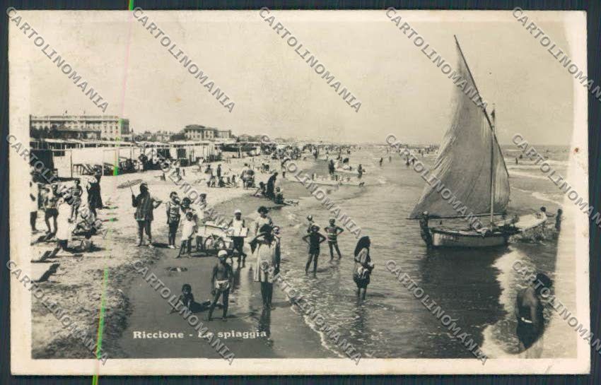 Rimini Riccione foto cartolina RB0297 – fronte