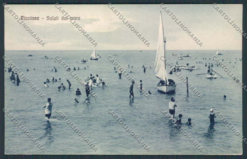 Rimini Riccione cartolina RB0298 – fronte