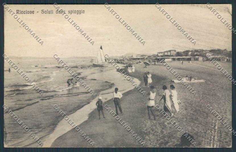 Rimini Riccione cartolina RB0316 – fronte