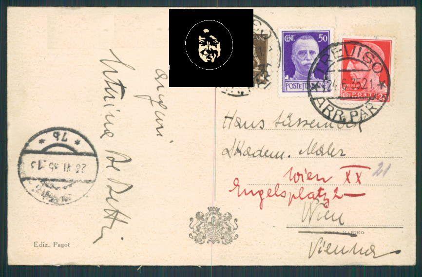 Treviso Stazione cartolina RB0366 – retro