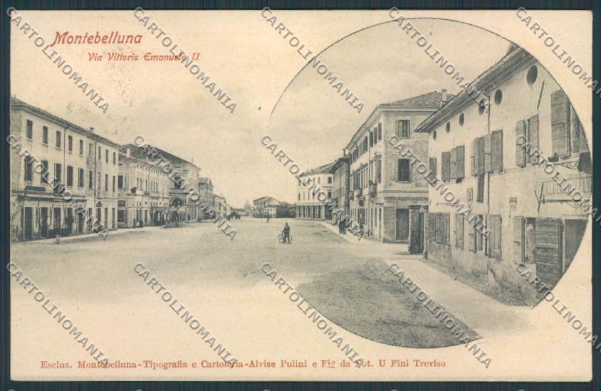 Treviso Montebelluna cartolina RB0376 – fronte