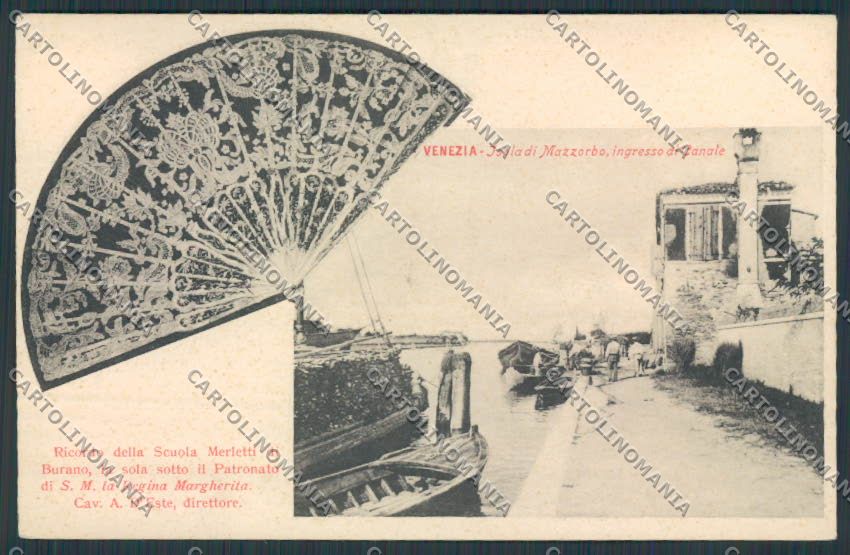 Venezia Isola di Mazzorbo Merletti cartolina RB0432 – fronte