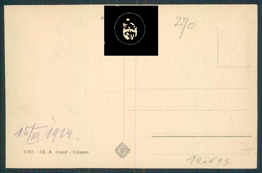 Livorno Accademia Marina cartolina RB0480 – retro