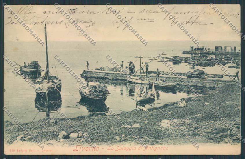 Livorno Antignano cartolina RB0482 – fronte