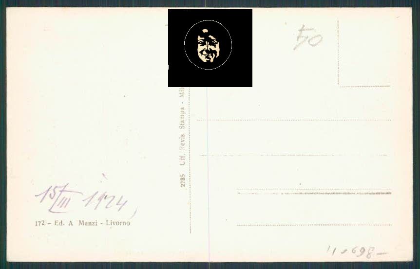 Livorno cartolina RB0489 – retro