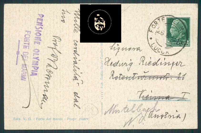 Lucca Forte dei Marmi cartolina RB0526 – retro