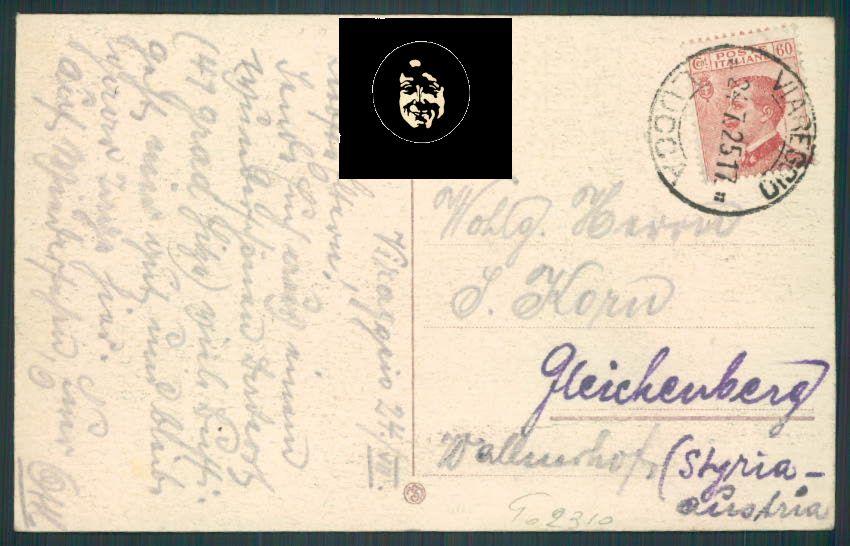 Lucca Viareggio cartolina RB0547 – retro