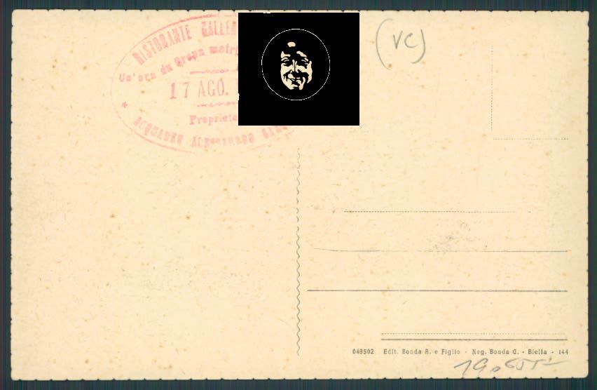 Biella Valle di Andorno cartolina RB0696 – retro
