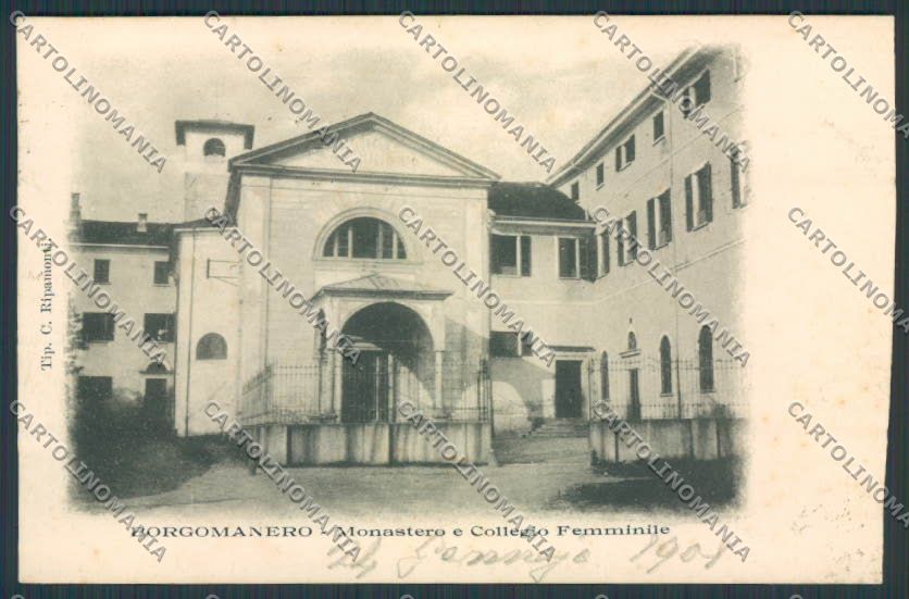 Novara Borgomanero cartolina RB0731 – fronte