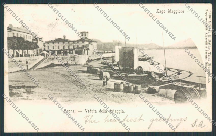 Novara Arona cartolina RB0743 – fronte
