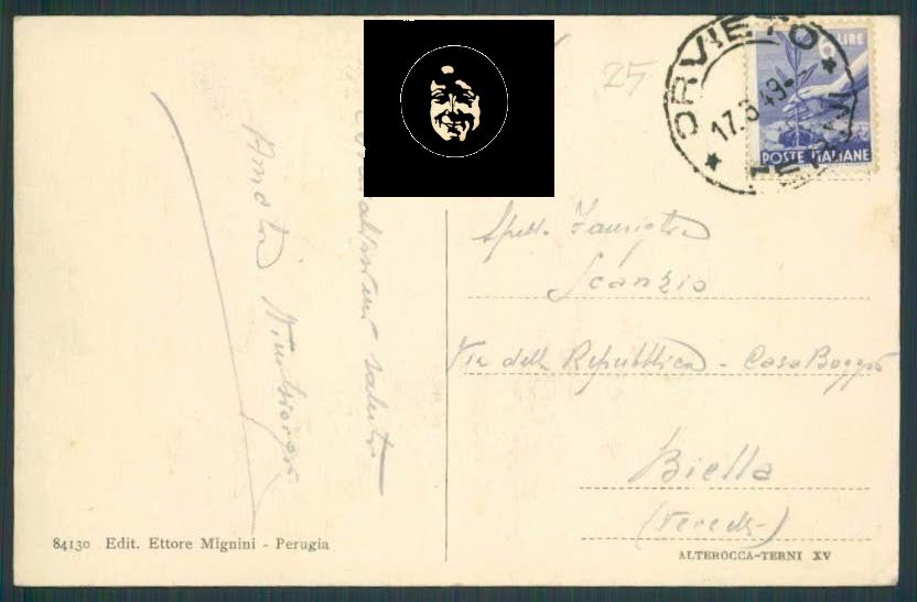 Perugia cartolina RB0778 – retro