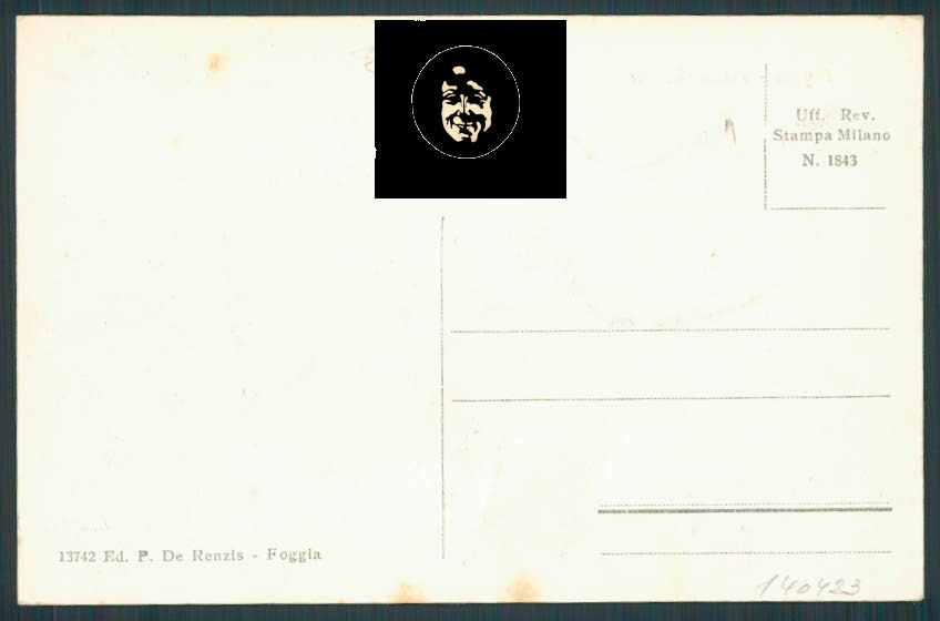 Foggia cartolina RB0890 – retro