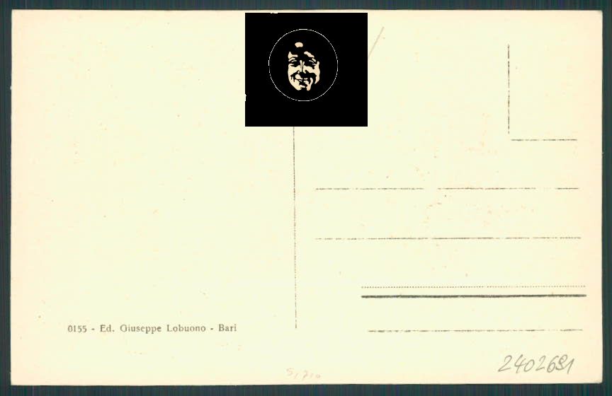 Bari cartolina RB0892 – retro