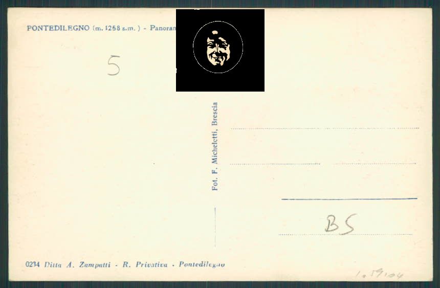 Brescia Ponte di Legno foto cartolina RB0991 – retro