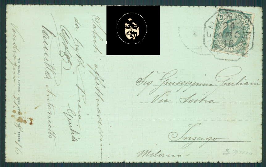 Lecco Vendrogno Mesio Valsassina cartolina RB1066 – retro