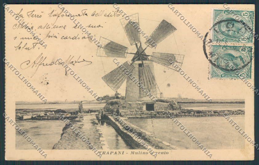 Trapani cartolina RB1128 – fronte