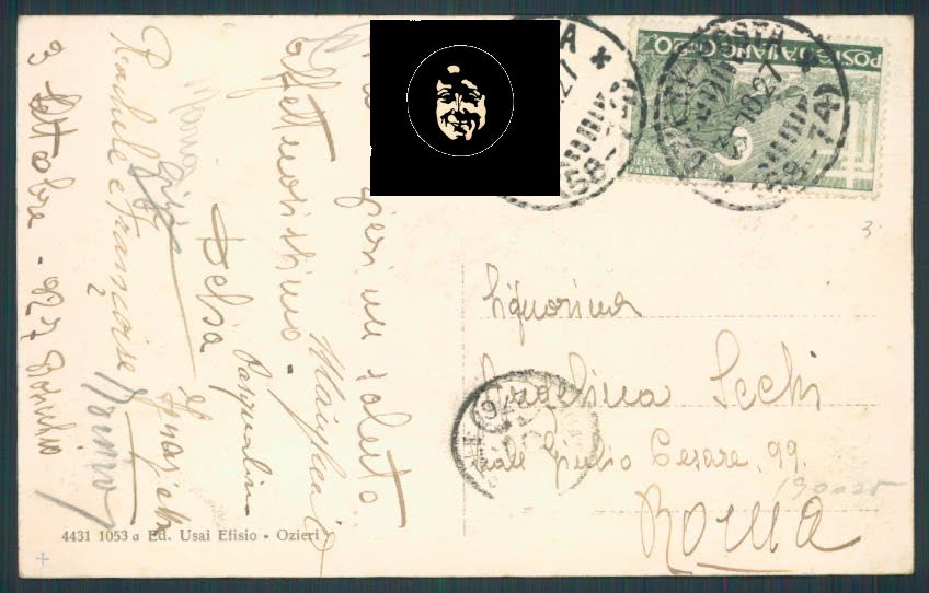 Sassari Ozieri cartolina RB1158 – retro