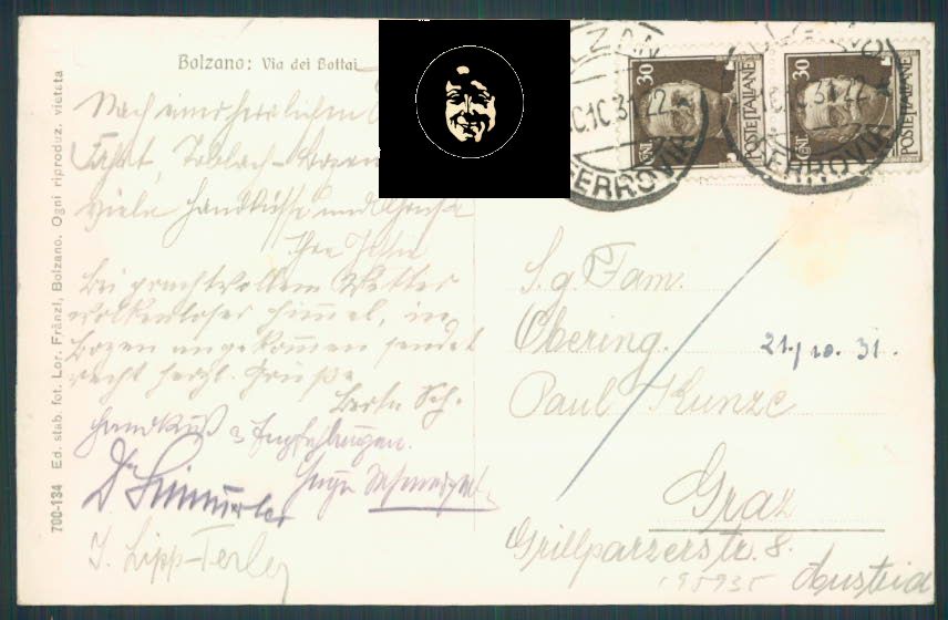Bolzano foto cartolina RB1162 – retro