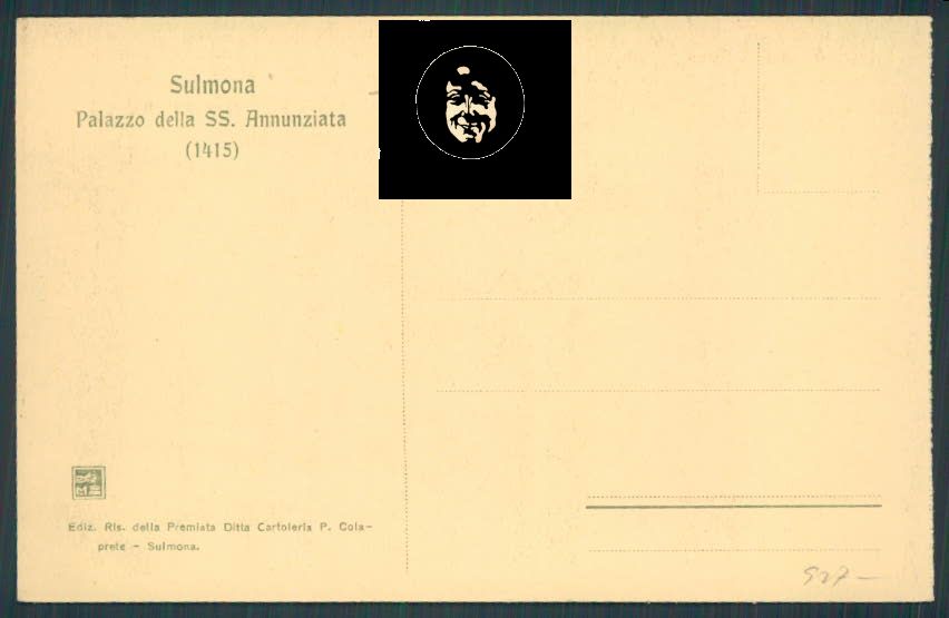 L'Aquila Sulmona cartolina RB1170 – retro