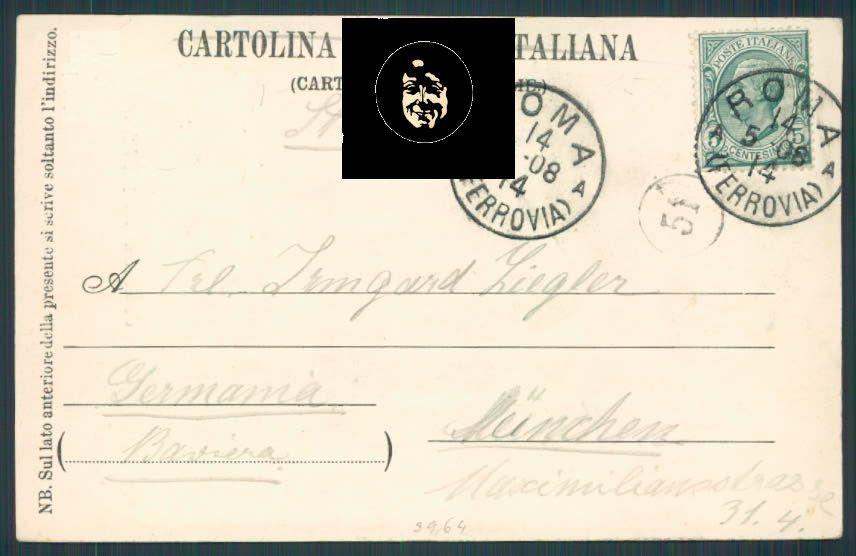 Viterbo cartolina RB1186 – retro