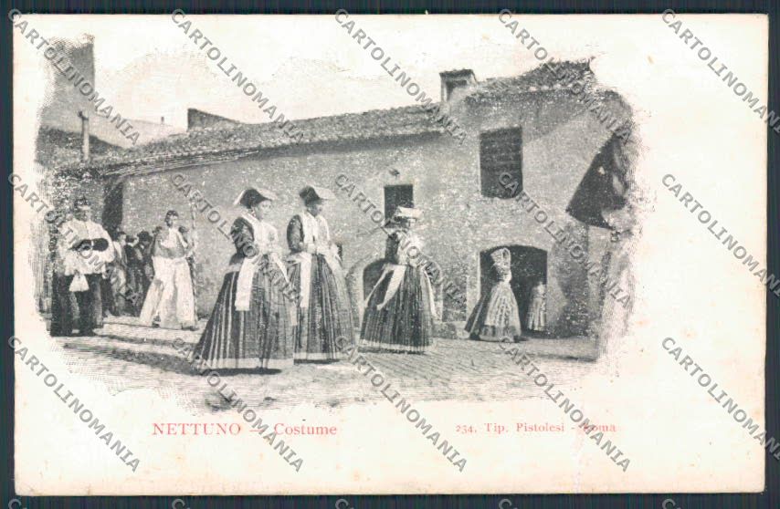 Roma Nettuno costumi cartolina RB1199 – fronte
