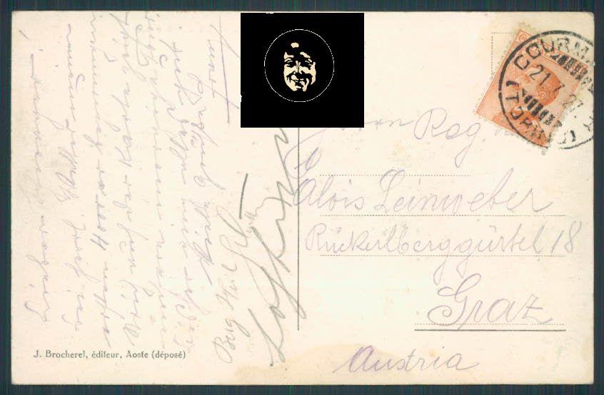 Aosta Courmayeur cartolina RB1212 – retro