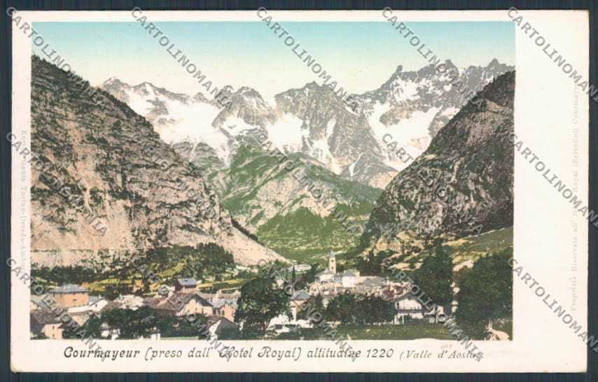 Aosta Courmayeur cartolina RB1222 – fronte