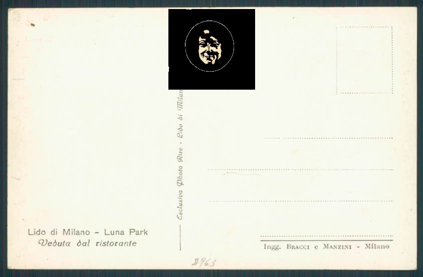 Milano Luna Park foto cartolina RB1246 – retro