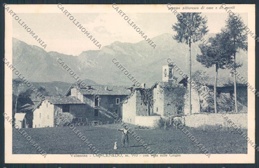 Lecco Concenedo Valsassina cartolina RB1279 – fronte