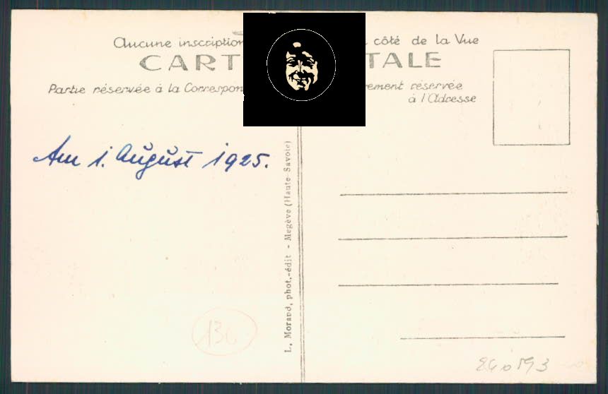 Francia France Col de Voza cartolina RB1290 – retro