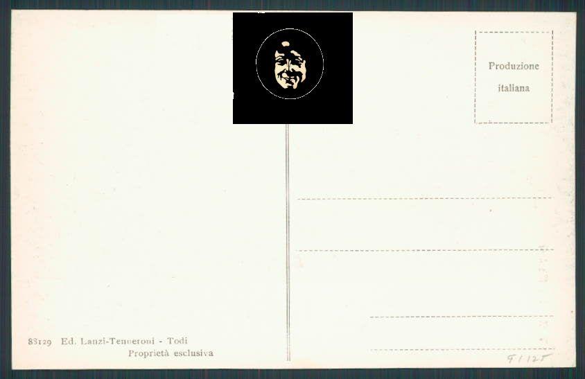 Perugia Todi cartolina RB1323 – retro