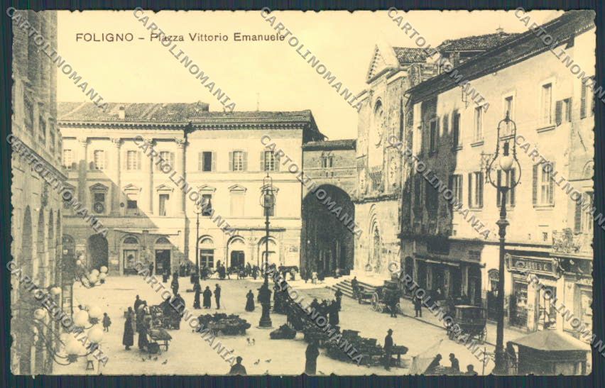 Perugia Foligno cartolina RB1363 – fronte