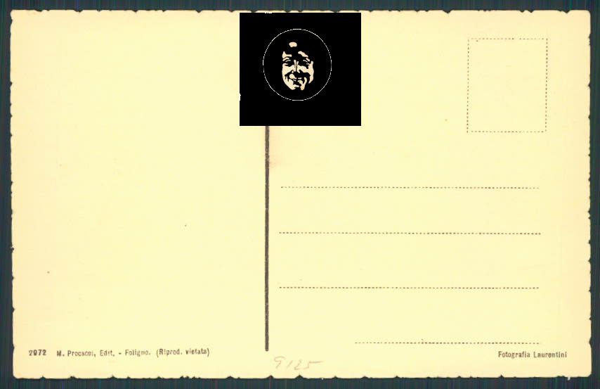 Perugia Foligno cartolina RB1363 – retro