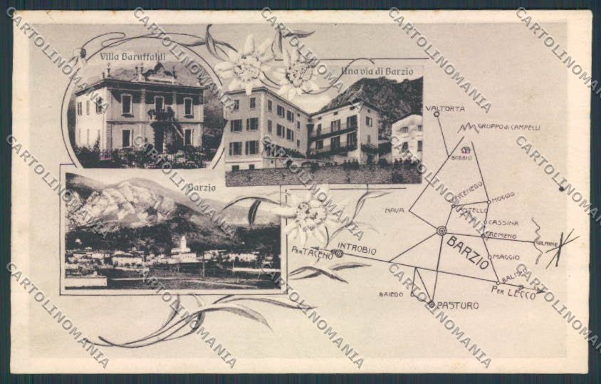 Lecco Barzio cartolina RB1429 – fronte