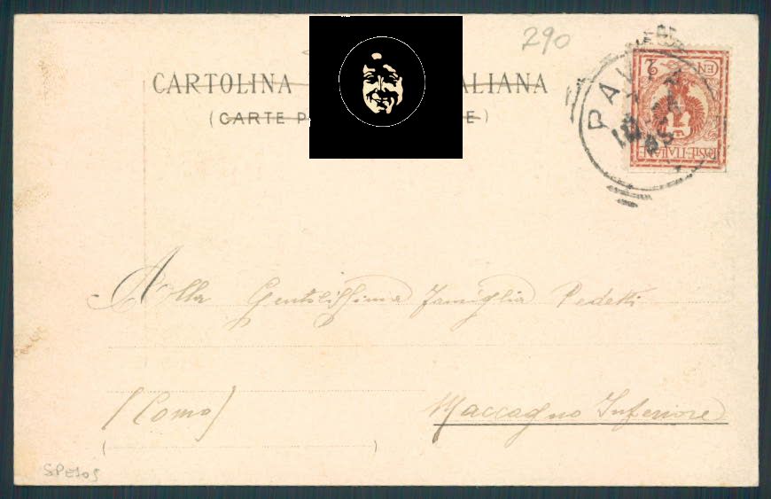 Pavia cartolina RB1455 – retro