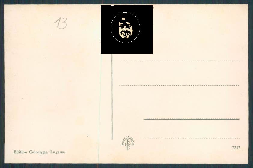 Svizzera Lugano cartolina RB1484 – retro