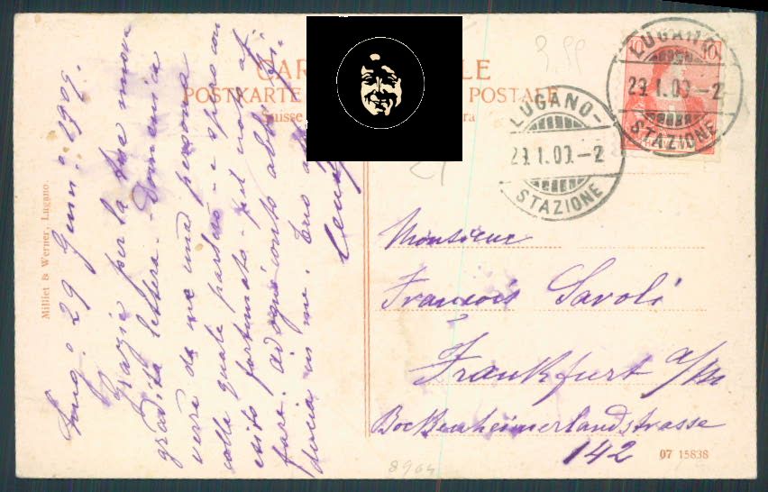 Svizzera Lugano cartolina RB1485 – retro