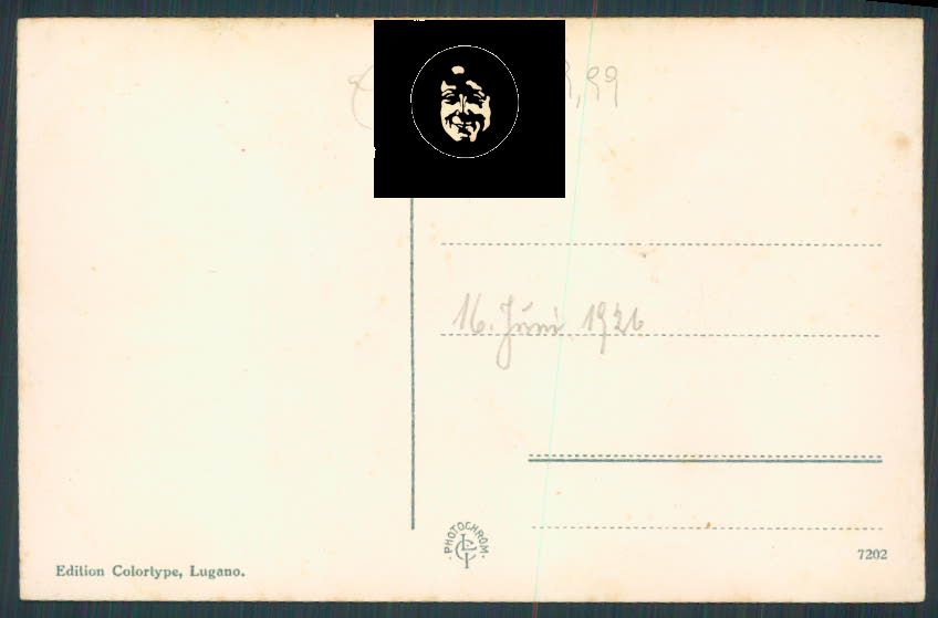 Svizzera Lugano cartolina RB1486 – retro