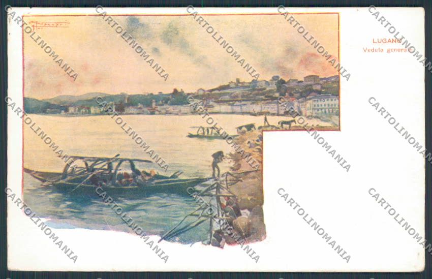 Svizzera Lugano cartolina RB1495 – fronte