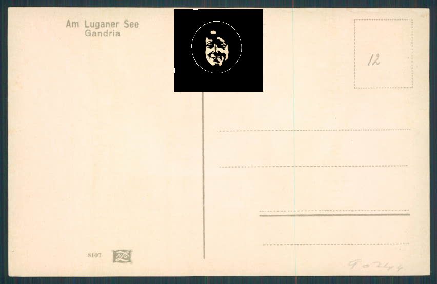 Svizzera Gandria cartolina RB1539 – retro