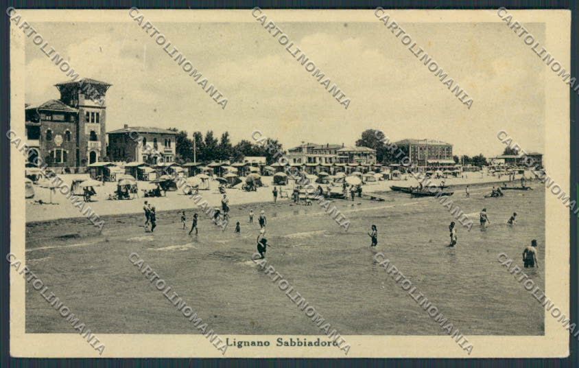 Udine Lignano cartolina RB1578 – fronte