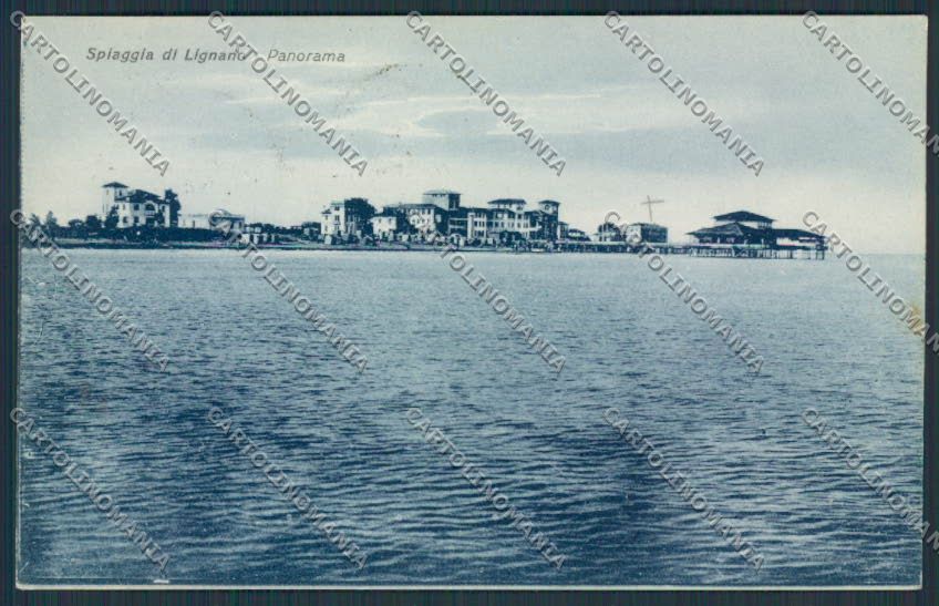 Udine Lignano cartolina RB1579 – fronte