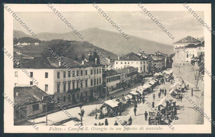 Belluno Feltre Mercato cartolina RB1666 – fronte