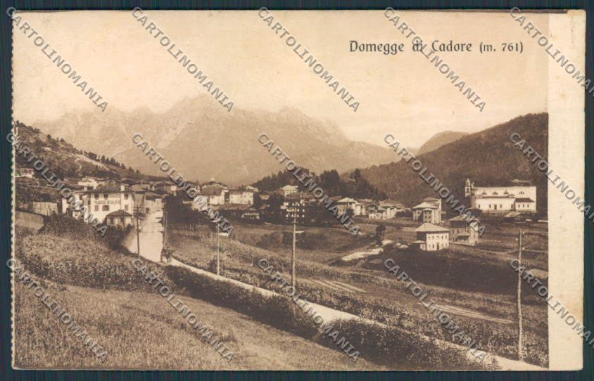 Belluno Domegge di Cadore cartolina RB1678 – fronte