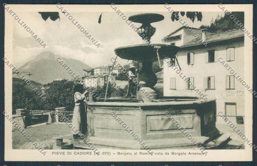 Belluno Pieve di Cadore cartolina RB1692 – fronte