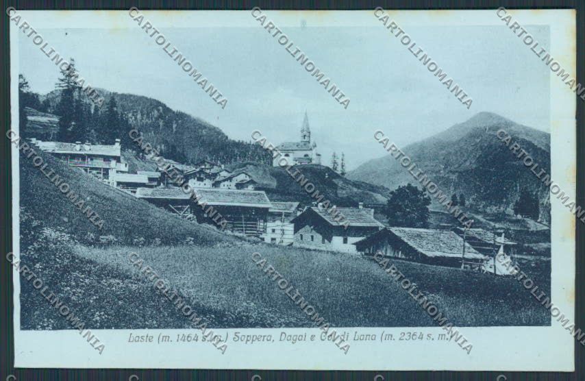 Belluno Col Lana Laste Soppera Dagai cartolina RB1723 – fronte